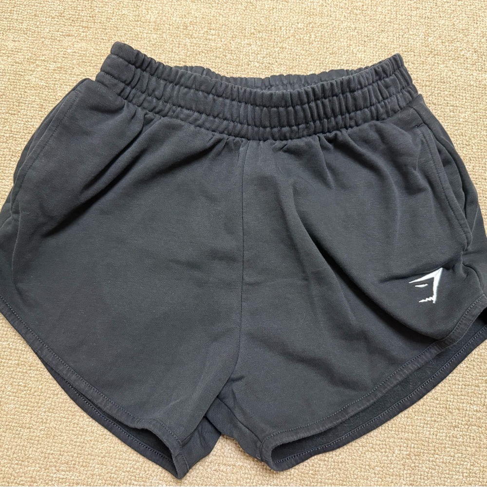 Gymshark Black Athletic Shorts with Elastic Waistband